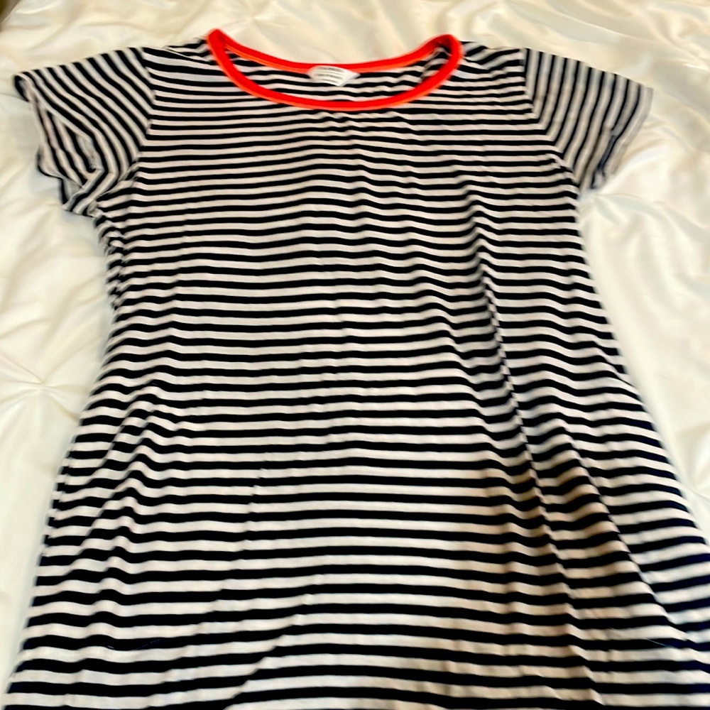 S t-shirt striped Slendid dress. 100% cotton